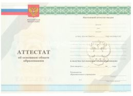 Аттестат за 9 класс 2011-2012 в Раменском