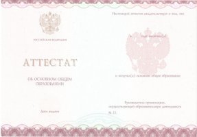 Аттестат за 9 класс 2013-2019 в Раменском