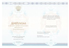 Диплом колледжа 2014 - 2019 в Раменском