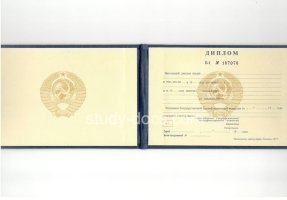 Диплом техникума ссср старого образца в Раменском